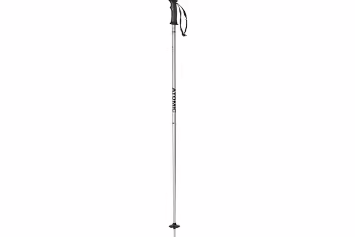 Atomic AMT Ski Poles - SilverBlack