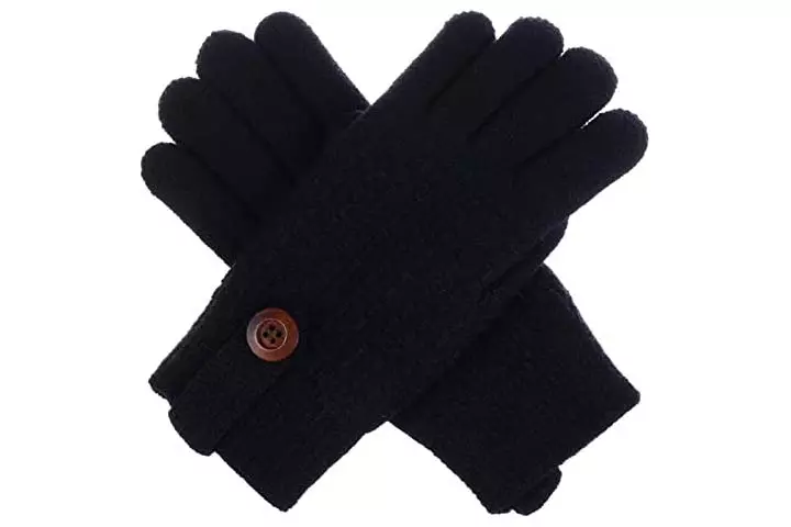 BSB LL Womens Winter Knit Gloves-1