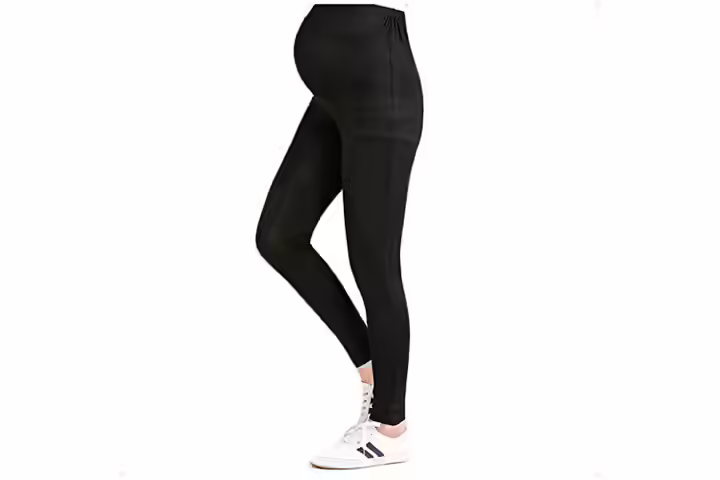 Bold and elegant maternity leggings