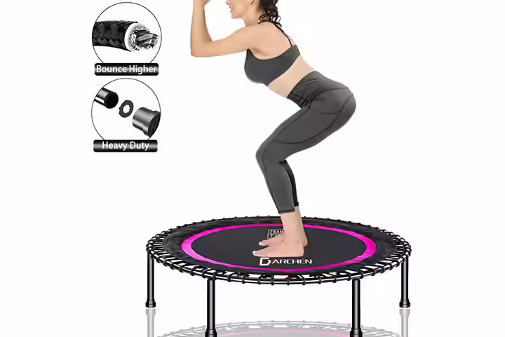 DARCHEN Mini Trampoline - Rose Red