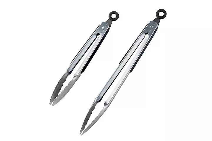 DRAGONN Premium Set of 12-inch and 9-inch Stainless-Steel Locking Kitchen Tongs