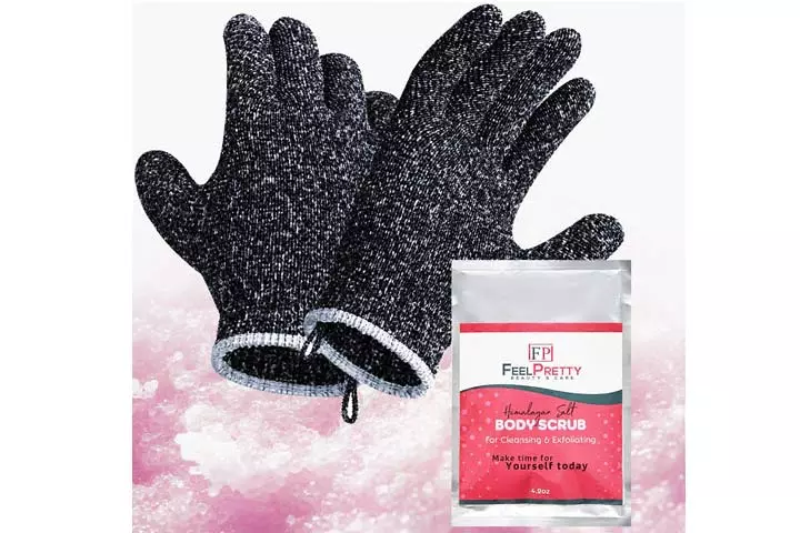 Feel Pretty Beauty Care Exfoliating Gloves Set