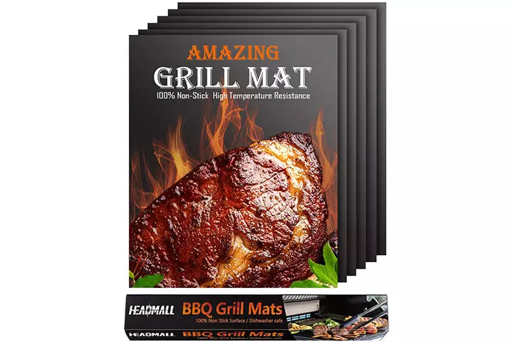 HEADMALL Grill Mat - Black