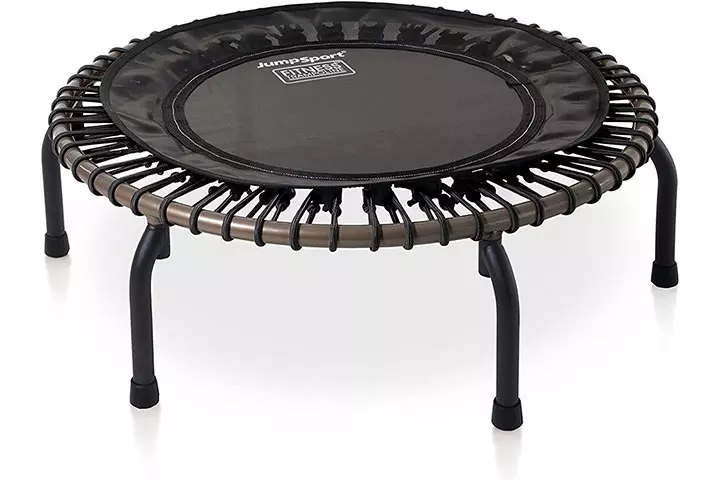 JumpSport 350 PRO Fitness Trampoline - Black