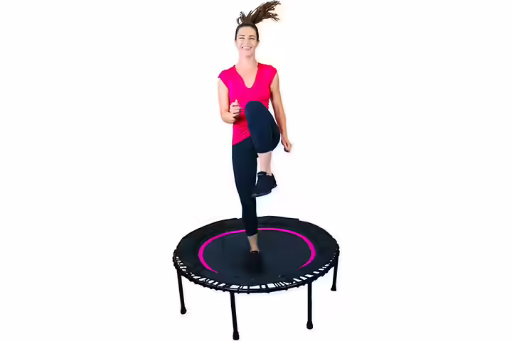 Leaps and Rebounds Fitness Trampoline - Pink