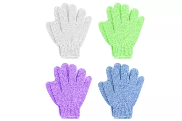 Linda Exfoliating Bath Gloves-1