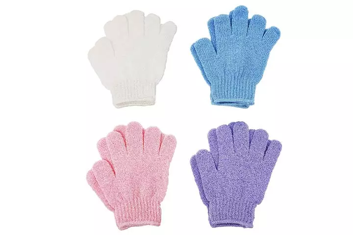 Linda Exfoliating Bath Gloves