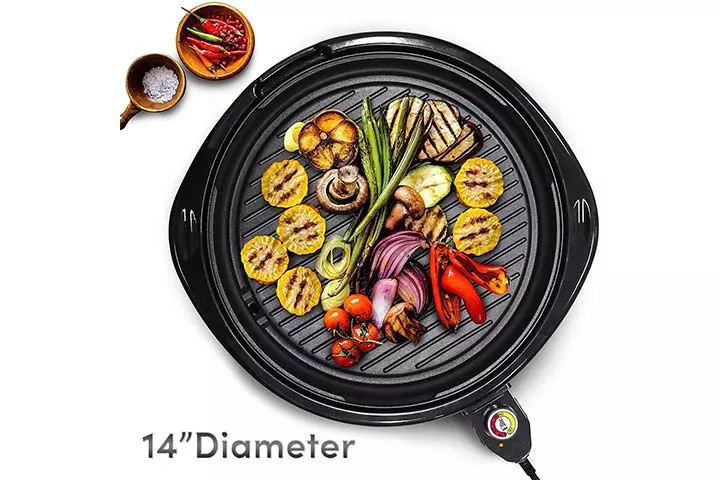 Maxi-Matic Elite Gourmet Large Indoor Electric Nonstick Grill