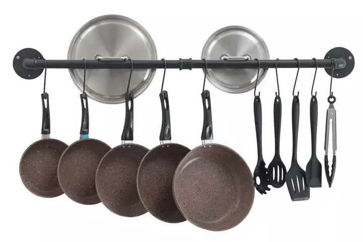 Oropy Wall Mounted Pot Bar Rack