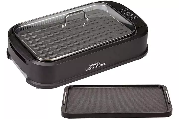 PowerXL Smokeless Grill With Tempered Glass Lid