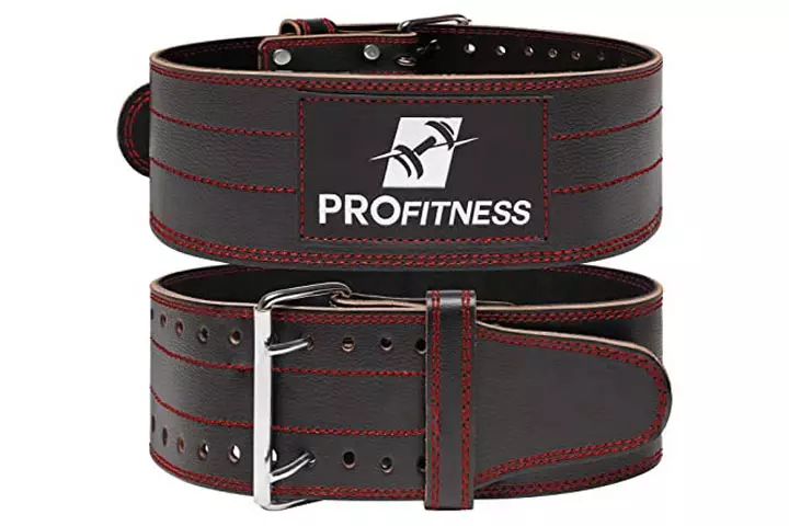 ProFitness Genuine Leather Weight Lifting Belt