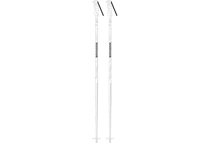 Rossignol SnowFlake Ski Poles For Women - WhiteSilver