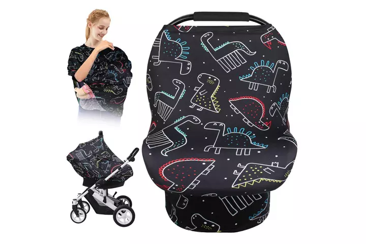 Stretchy Baby Car Seat Cover by Elstey