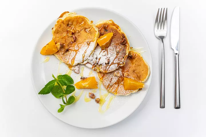 Sweet potato and banana pancake