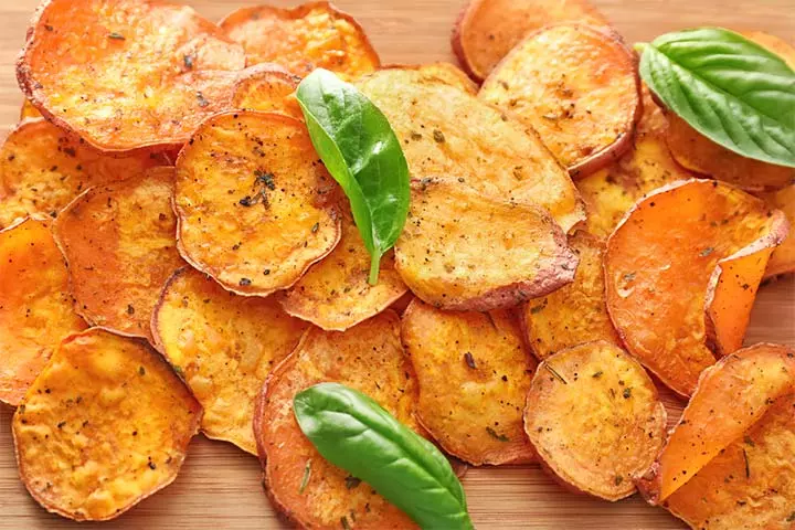 Sweet potato chips