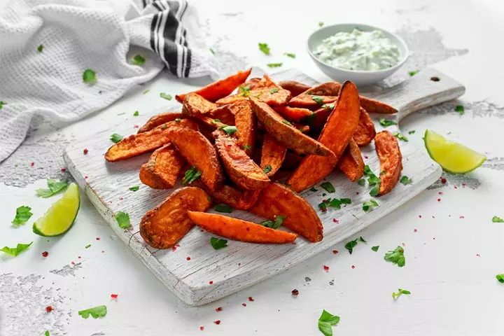 Sweet potato wedges