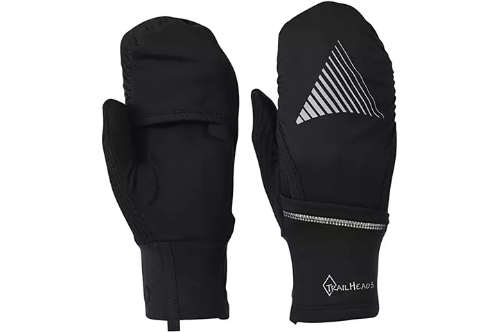 TrailHeads Mitten Shell - Convertible Running Gloves