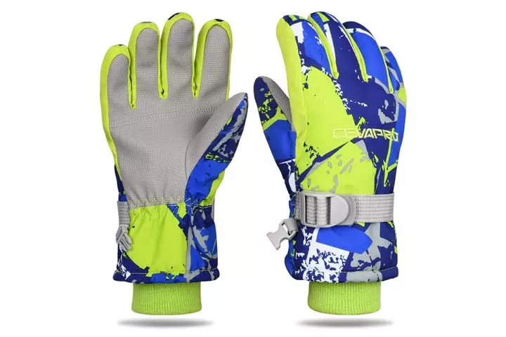 Yobenki Ski Gloves, Winter Waterproof Snow Gloves