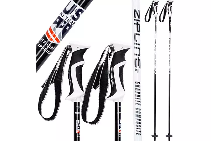 Zipline Ski Poles - Black Liquorice