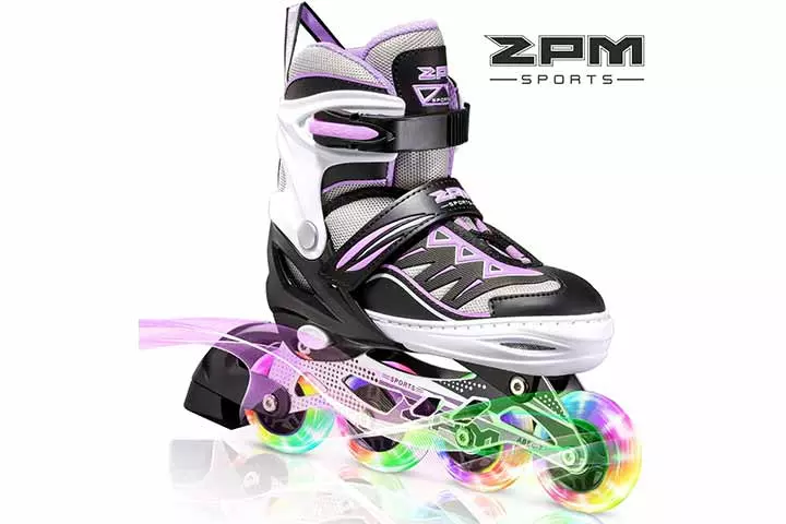 2PM Sports Adjustable Illuminating Inline Skates