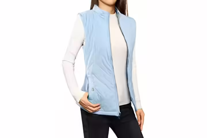 Allegra K Women&rsquo;s Stand Collar Vest