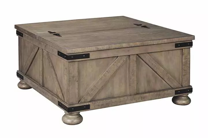 Ashley-Aldwin Farmhouse Storage Coffee Table