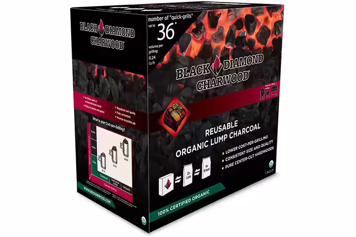 Black Diamond Charwood Organic Lump Charcoal