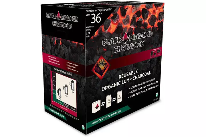 Black Diamond Charwood Organic Lump Charcoal