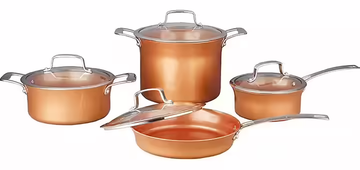 Concord Ceramic-Coated Copper Cookware