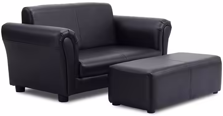 Costzon Children Sofa With Footstool