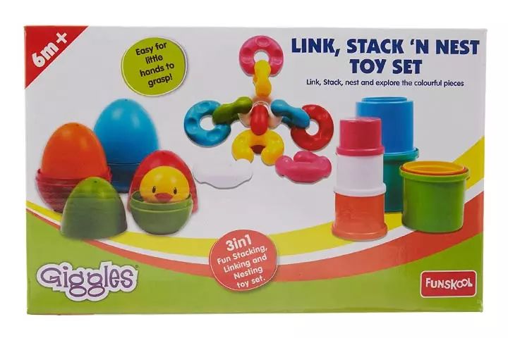 FunSchool Link, Stack and Nest Toy Set