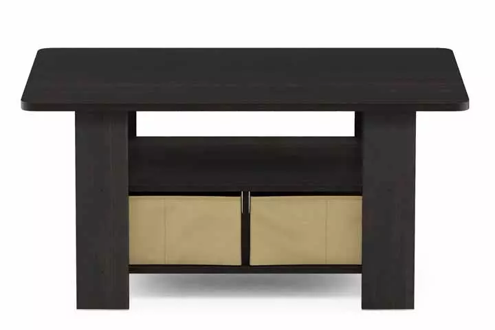 Furinno Coffee Table With Bins