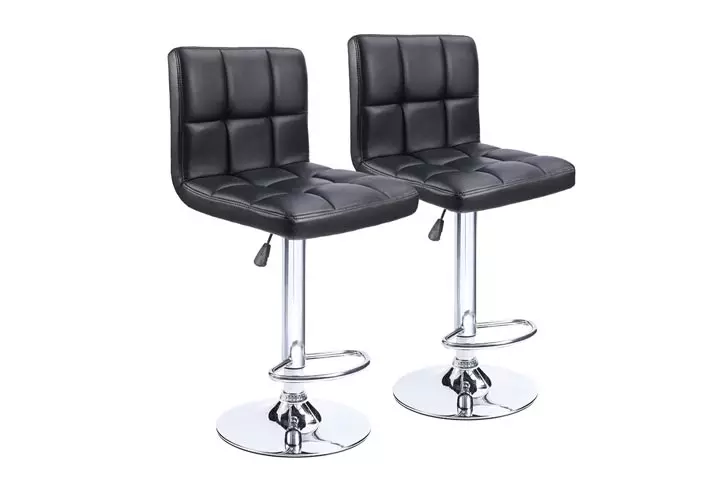 Homall Modern PU Leather Adjustable Swivel Barstools