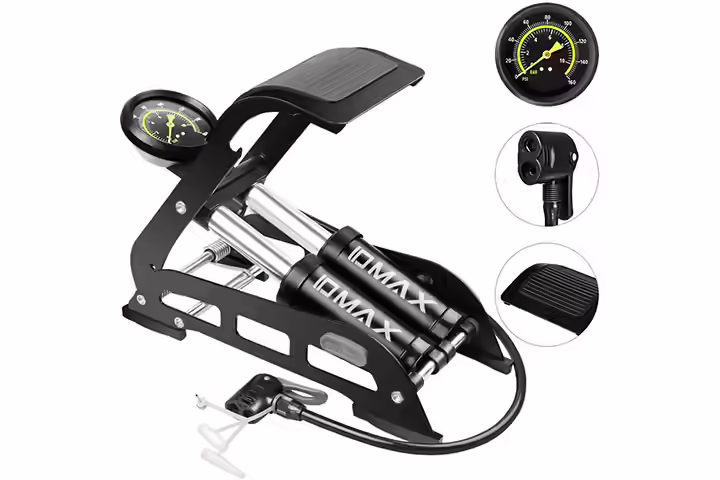 Id Max Double Barrel Foot Pump
