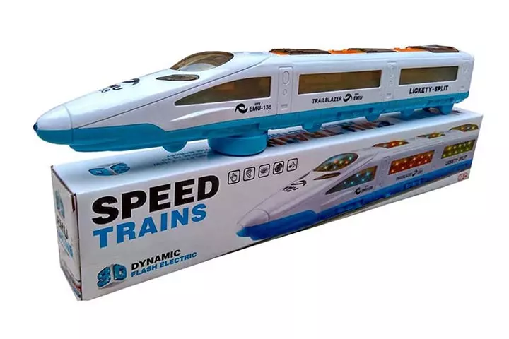  Jiada Emu Speed ​​Train 3D Dynamic Flash Electronic