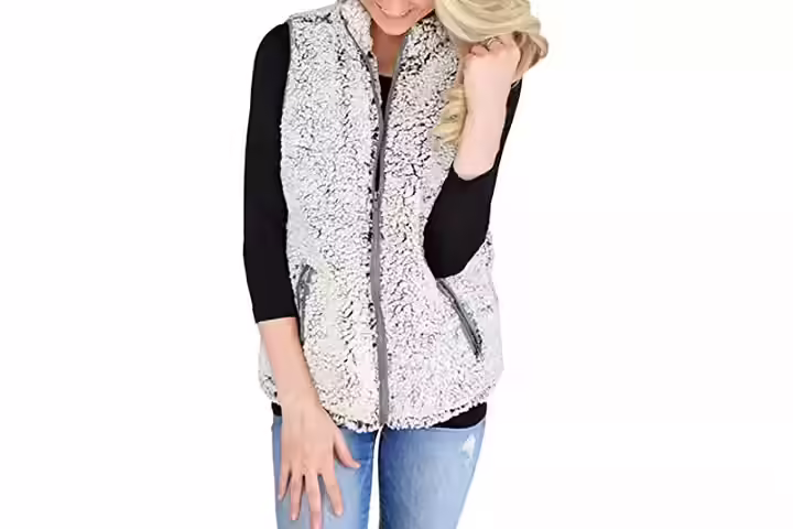 MEROKEETY Women&rsquo;s Zipper Vest