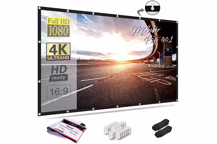 Mdbebbron 150-Inch Projection Screen