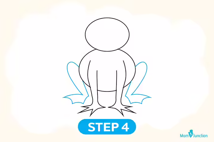 Method 1 step 4 how to draw frog for kids Method 1 step 4 how to draw frog for kids