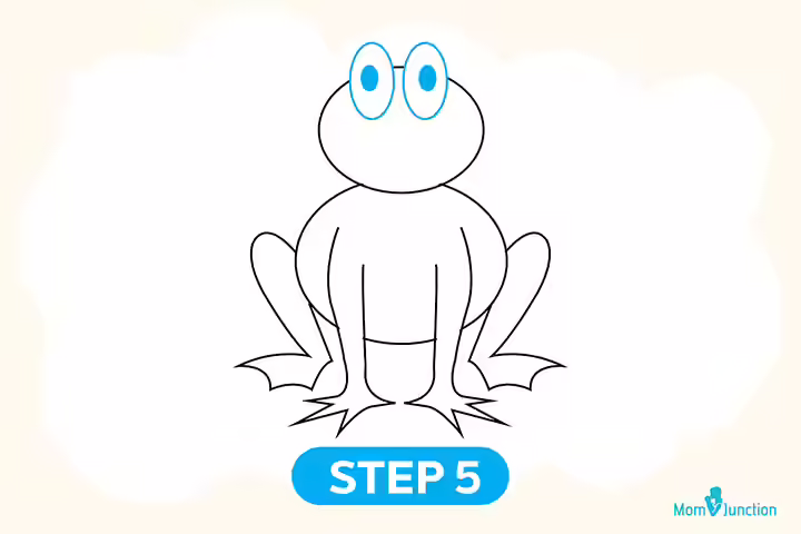 Method 1 step 5 how to draw frog for kids Method 1 step 5 how to draw frog for kids