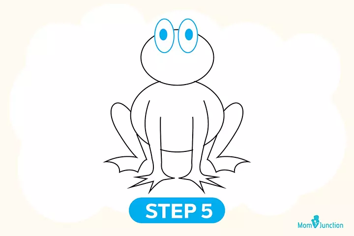 Method 1 step 5 how to draw frog for kids