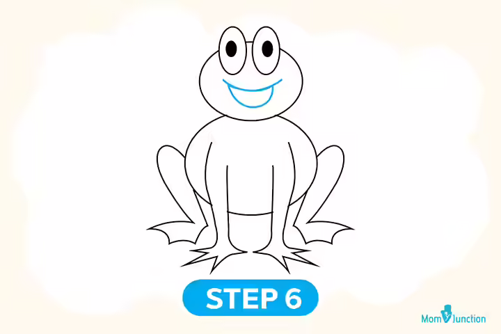 Method 1 step 6 how to draw frog for kids Method 1 step 6 how to draw frog for kids