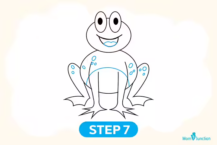 Method 1 step 7 how to draw frog for kids Method 1 step 7 how to draw frog for kids