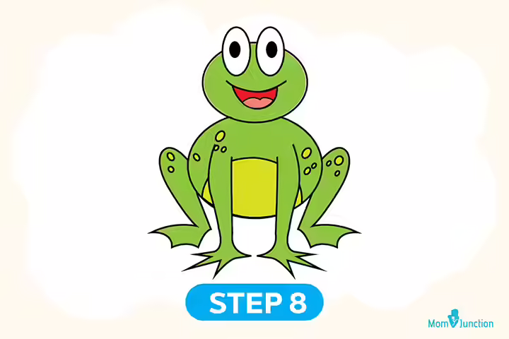 Method 1 step 8 how to draw frog for kids Method 1 step 8 how to draw frog for kids