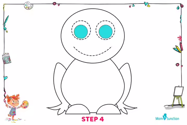 Method 2 step 4 how to draw frog for kids Method 2 step 4 how to draw frog for kids