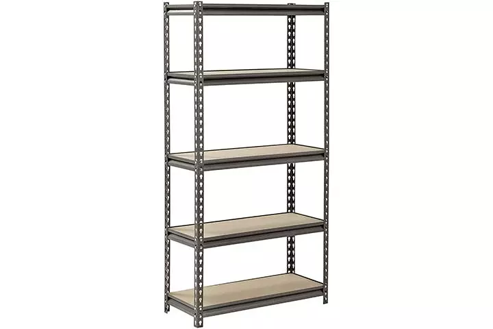 Muscle Rack UR301260PB5P-SV Silver Vein Steel Storage Rack