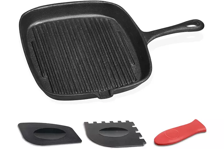 Oamceg Square Cast Iron Skillet