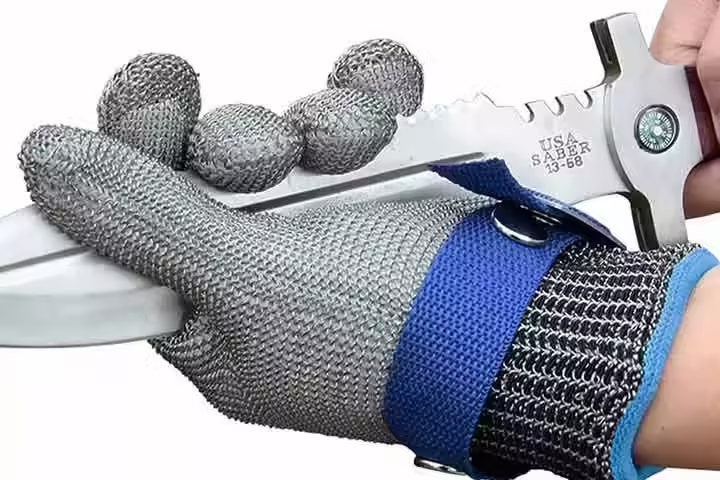 Schwer Level 9 Cut Resistant Glove Stainless Steel Mesh Gloves