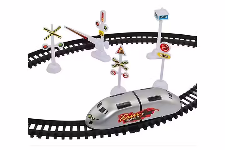 Toyarin high speed bullet train toy set game track