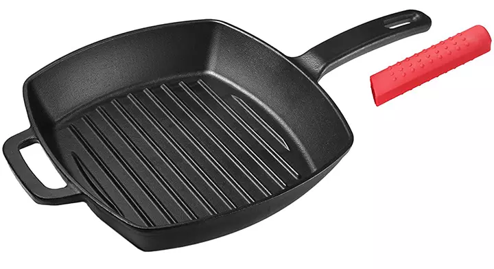 Unicook Cast Iron Grill Pan