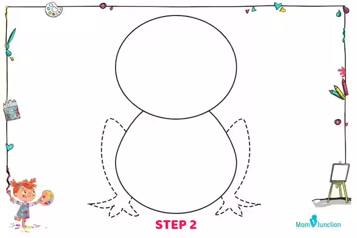 Method 2 step 2 how to draw frog for kids Method 2 step 2 how to draw frog for kids